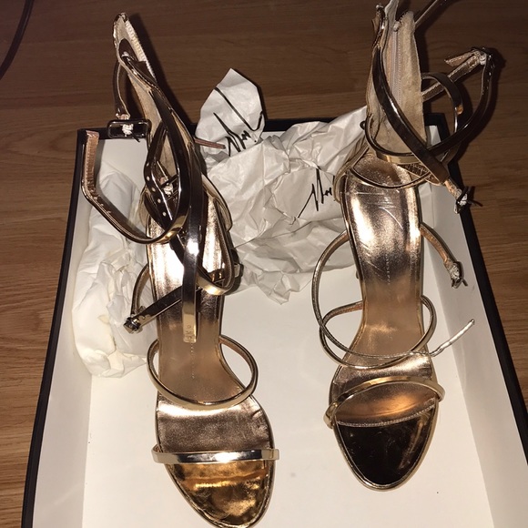 Giuseppe zanotti shooting Ramino sandals gold - Picture 2 of 8